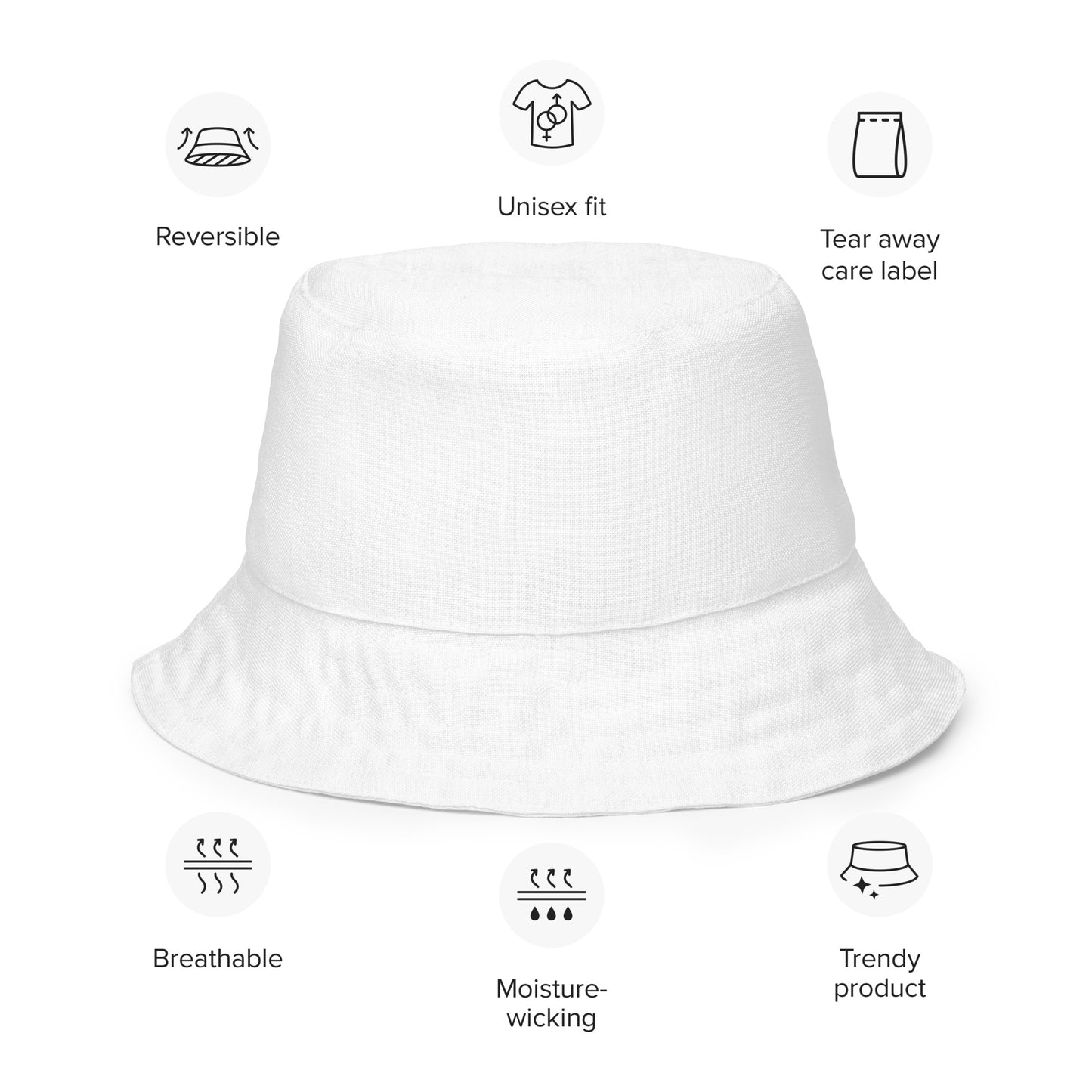 all smiles reversible bucket hat