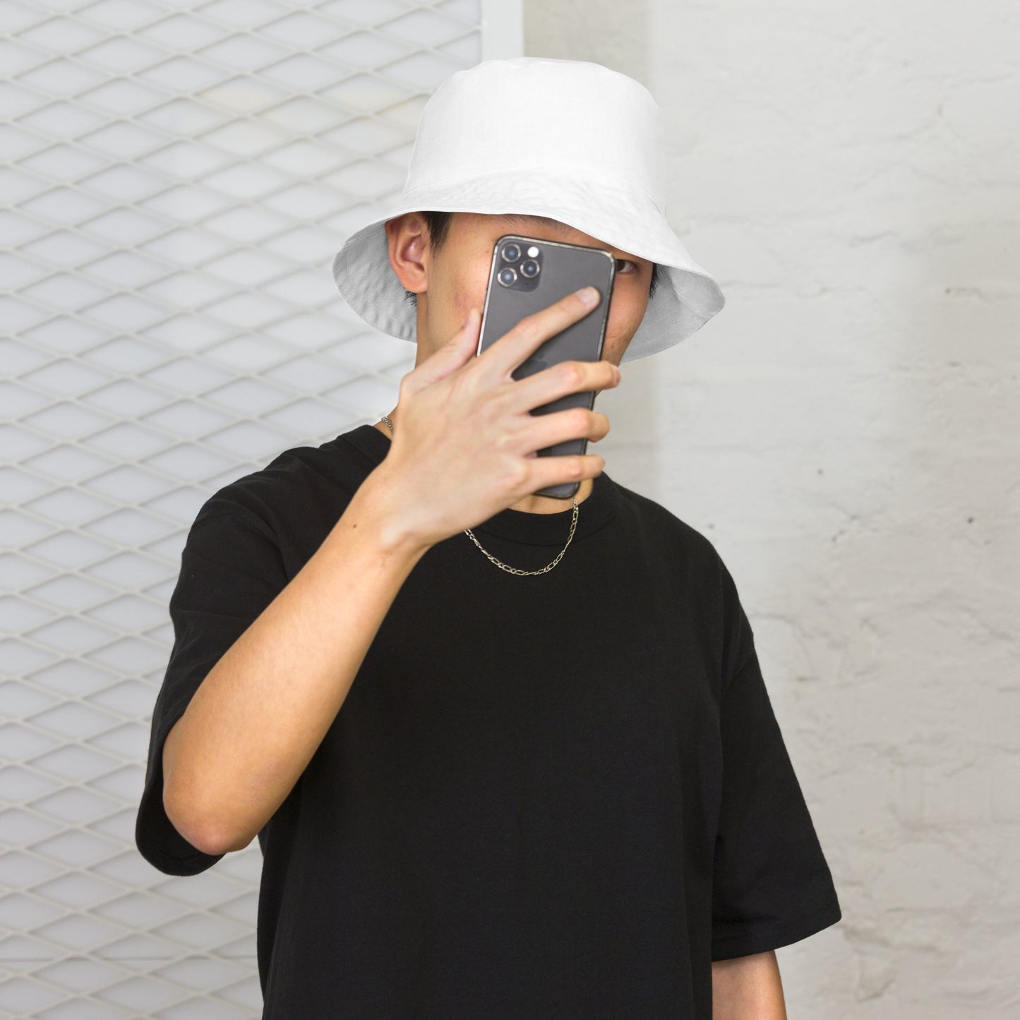 all smiles reversible bucket hat